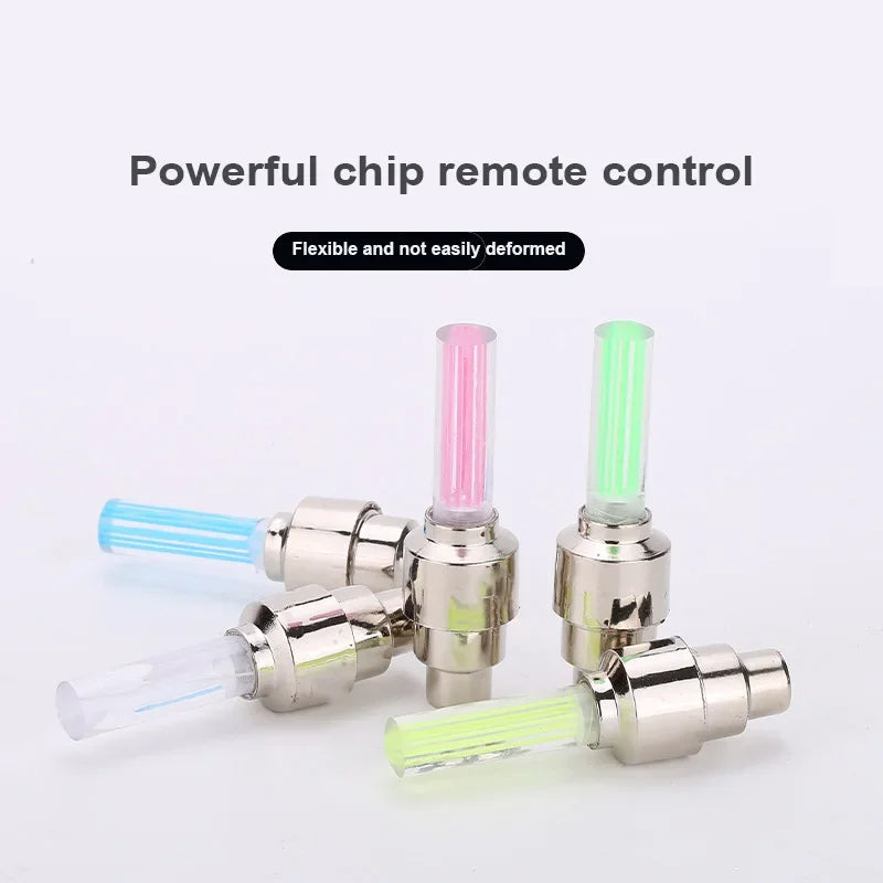 Neon Bike Spoke Light Mini LED Bicycle Taillight MTB Wheel Tire Nozzle Valve Caps Lamp Cycling Warning Head Rear