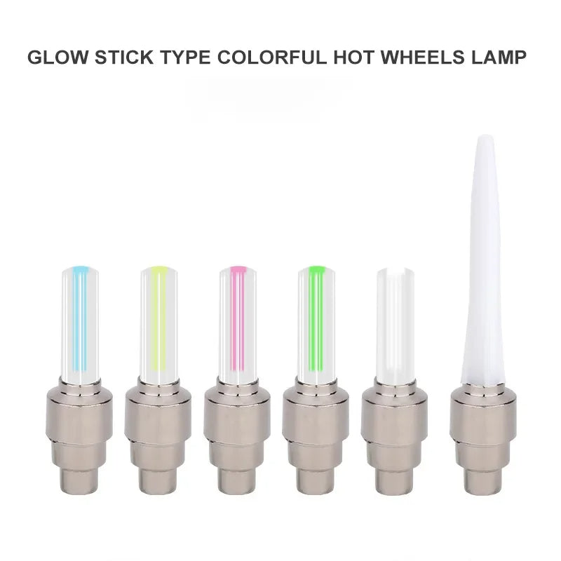 Neon Bike Spoke Light Mini LED Bicycle Taillight MTB Wheel Tire Nozzle Valve Caps Lamp Cycling Warning Head Rear