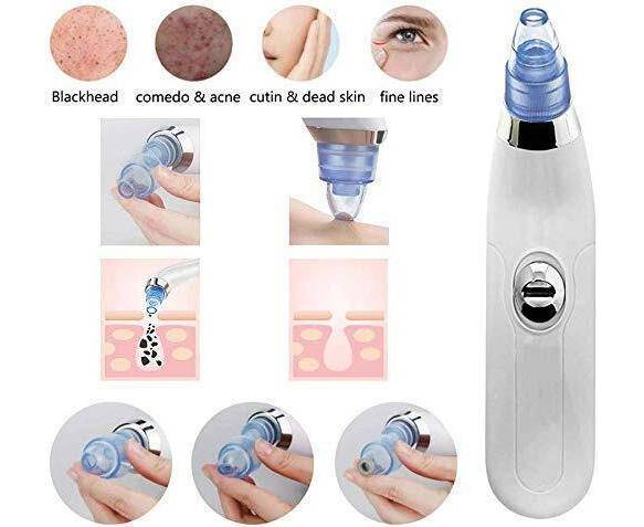 Derma suction Blackhead Remover Vacuum Acne Cleaner Black Spots Removal
