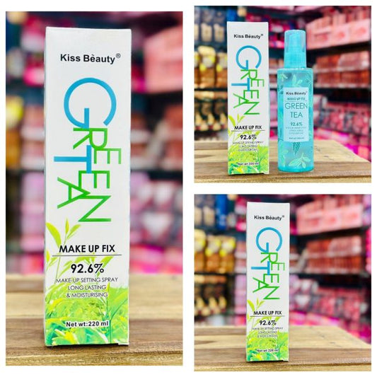 Kiss Beauty Green Tea Makeup Fix Setting Spray – 220ml | Best Quality Makeup Fix Setting Spray