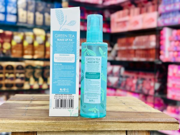 Kiss Beauty Green Tea Makeup Fix Setting Spray – 220ml | Best Quality Makeup Fix Setting Spray