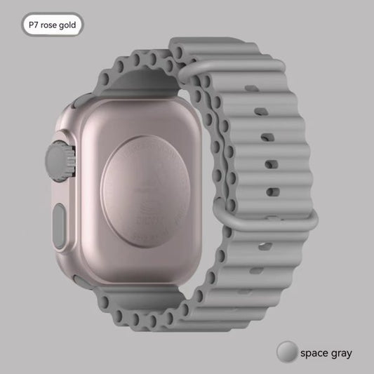 Led Electronic Watch | P7 Rose Gold Marine Band Fashion | Digital Sports Students Children Led Electronic Watch