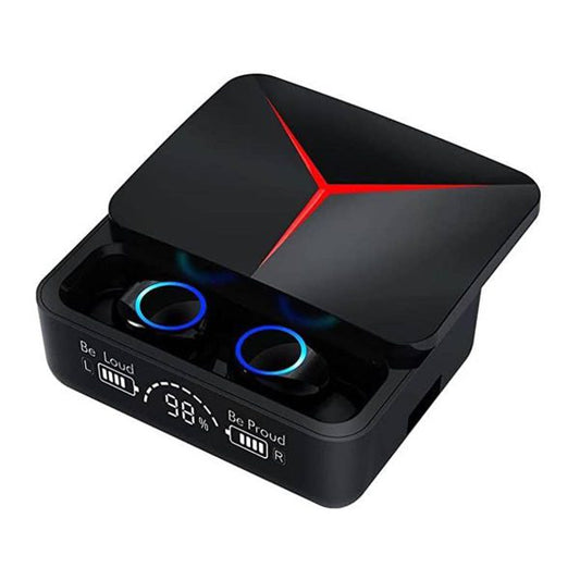 M90 Pro Tws Earphones True Wireless Earbuds Noise Cancelling | Bluetooth 5.2 Headphones Touch Control Earphones Led Display Headset 9d Hi Fi Quality ( Random Color )